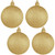 4ct Gold Shatterproof Christmas Ball Ornaments 4" (100mm) - IMAGE 1
