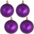 4ct Purple Shatterproof Christmas Ball Ornaments 4" (100mm) - IMAGE 1