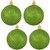 4ct Lime Green Shatterproof Christmas Ball Ornaments 4" (100mm) - IMAGE 1