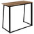 35.5" Wood Brown and Black Rectangular Rustic Natural Home Office Folding Computer Desk - IMAGE 4