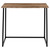 35.5" Wood Brown and Black Rectangular Rustic Natural Home Office Folding Computer Desk - IMAGE 5