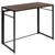 39.5" Wood Brown and Black Rectangular Rustic Natural Home Office Folding Computer Desk - IMAGE 1