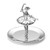 4.5" Silver Unique Ballerina Round Ring Holder - IMAGE 1