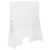 42" Clear Freestanding Register Shield and Sneeze Guard - IMAGE 1