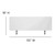 55" Clear Contemporary Solid Rectangular Desk Partition - IMAGE 2