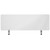 55" Clear Contemporary Solid Rectangular Desk Partition - IMAGE 3