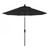 9ft Outdoor Sun Master Series Patio Umbrella With Crank Lift and Collar Tilt System, Black - IMAGE 1