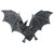 12" Gray Vampire Bats of Castle Barbarosa Wall Sculpture - IMAGE 1
