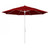 11ft Outdoor Sun Master Series Patio Umbrella With Crank Lift and Collar-Tilt System, Red - IMAGE 1
