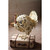 13.25" Antique White Painted Metal Turkey - IMAGE 2