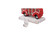 6" Red Plaid Truck Hauling Tree Christmas Stocking Holder - IMAGE 3