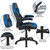 2-Piece Blue Contemporary Gaming Desk and Racing Chair Set with Cup Holder 51.5" - IMAGE 6