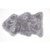 2' x 3.25' Platinum Gray Contemporary Sheepskin Rug - IMAGE 1