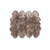 6' X 3.55' Vole Brown Long Wool Sheepskin Octo Stitched Premium Rug - IMAGE 1