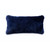 22" Navy Blue Rectangular Decorative Shortwool Sheepskin Cushion - Wool Filler - IMAGE 1