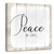 Beige and White Peace on Earth II Christmas Canvas Wall Art Decor 20" x 20" - IMAGE 1