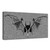 Gray and Black Glamoween Bat II Canvas Halloween Wall Art Decor 12" x 24" - IMAGE 1