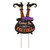 32" Black and Orange Halloween Witch Functional Yard Stake or Standing or Hanging Decor - IMAGE 1