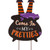 32" Black and Orange Halloween Witch Functional Yard Stake or Standing or Hanging Decor - IMAGE 5
