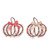 Set of 2 Pumpkin Harvest Autumn Wall Decorations 15" - IMAGE 1