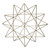 10" Gold Geometric Star of David Hanukkah Decoration - IMAGE 1