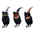 Set of 3 Owls with Witch Hat Halloween Tabletop Figurines 17" - IMAGE 1