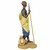 7" Brown and Beige Maasai Shepherd Alabaster Figurine - IMAGE 2