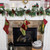Set of 3 Cotton White Christmas Mantle Garland and Stocking Hanger