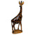 12" Brown Unique Handcrafted Giraffe with Genuine Human Touch Decor - IMAGE 2