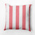 Striped Throw Pillow - 18" - Pink and White - IMAGE 1