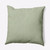16" x 16" Green and White Ticking Stripe Throw Pillow - IMAGE 1