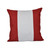 Wide Vertical Striped Throw Pillow - 16" - Red and White - IMAGE 1