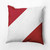 16" x 16" Red and White Nautical Stripe Throw Pillow - IMAGE 1