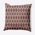 16" x 16" Brown and White Westminster Square Throw Pillow - IMAGE 1