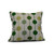 20" x 20" Green and White Brady Beads Outdoor Throw Pillow - IMAGE 1