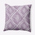 16" x 16" Purple and White Lil Diamond Jill Throw Pillow - IMAGE 1