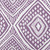 16" x 16" Purple and White Lil Diamond Jill Throw Pillow - IMAGE 3