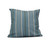 16" x 16" Blue and Green Multi Stripe Outdoor Throw Pillow - IMAGE 1