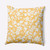 18" x 18" Yellow and White Evelyn Floral Throw Pillow - IMAGE 1
