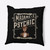 16" x 16" Black and White Madame Psychic Outdoor Throw Pillow - IMAGE 1