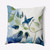 20" x 20" Blue and White Windy Floral Throw Pillow - IMAGE 1