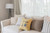 26" x 26" Yellow and Blue Sea Tools Throw Pillow - IMAGE 2