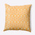 26" x 26" Yellow and White Greek Simple Throw Pillow - IMAGE 1