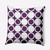 18" x 18" Purple and White Small Mod Circles Throw Pillow - IMAGE 1