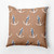 18" x 18" Brown and White Anchor Whimsy Square Outdoor Throw Pillow - IMAGE 1