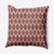 20" x 20" Brown and White Westminster Geometric Pattern Outdoor Throw Pillow - IMAGE 1