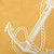 16" x 16" Yellow and White Anchor Outdoor Throw Pillow - IMAGE 3