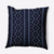 Geometric Outdoor Throw Pillow - 18" - Navy and White - IMAGE 1