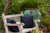 Geometric Outdoor Throw Pillow - 18" - Navy and White - IMAGE 2