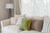 26" x 26" Green and White Veranda Throw Pillow - IMAGE 2
